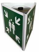 Miejsce Zbiórki Do Ewakuacji  - Znak Przestrzenny 3D Montowany Do Słupka