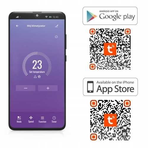 warmtec klimatyzator przenośny kp46w z wi-fi - dropshipping na Arena.pl