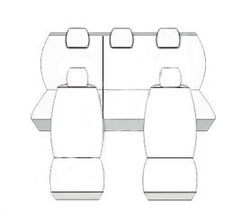 Pokrowce MIAROWE do Peugeot 307 01-08r. P2 zdjęcie 3