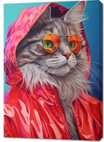 Obraz 70x100cm Kot w Stylu