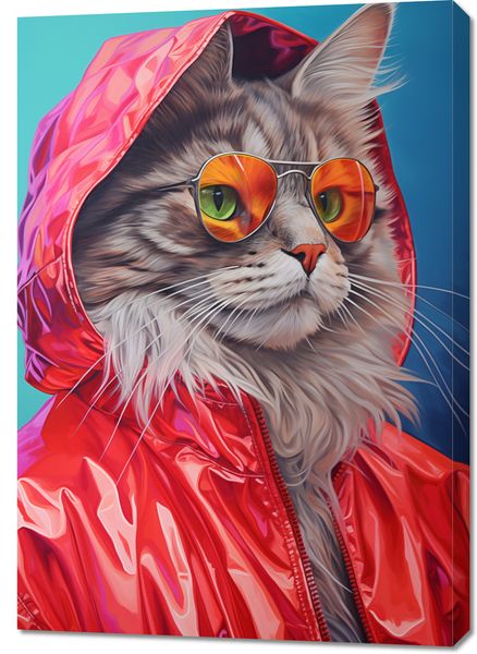 Obraz 70x100cm Kot w Stylu zdjęcie 1