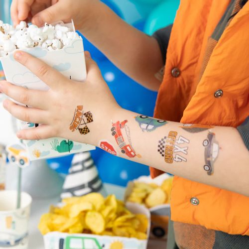 Tatuaże dla dzieci zmywalne Auta na Arena.pl