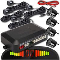 CZUJNIKI PARKOWANIA COFANIA PRZÓD TYŁ 4szt LCD Z DŹWIĘKIEM WYŚWIETLACZ