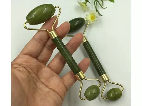 Masażer do twarzy z jadeitu roller jadeitowy wałek na Arena.pl