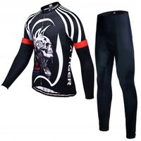 Strój Rowerowy Komplet Kolarski Ocieplany Z Wkładką Żelową X-Tiger TERMO M