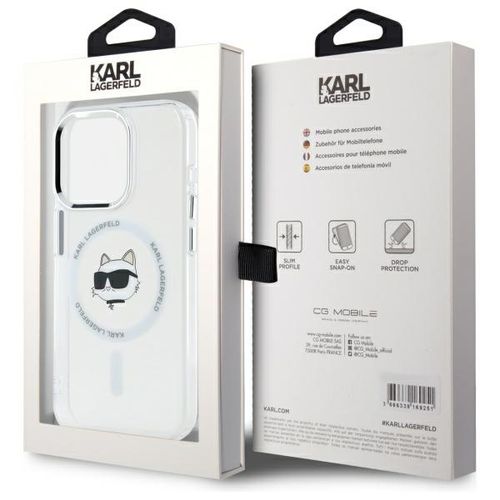 Etui Karl Lagerfeld do iPhone 15 Pro Max, Biały, MagSafe na Arena.pl