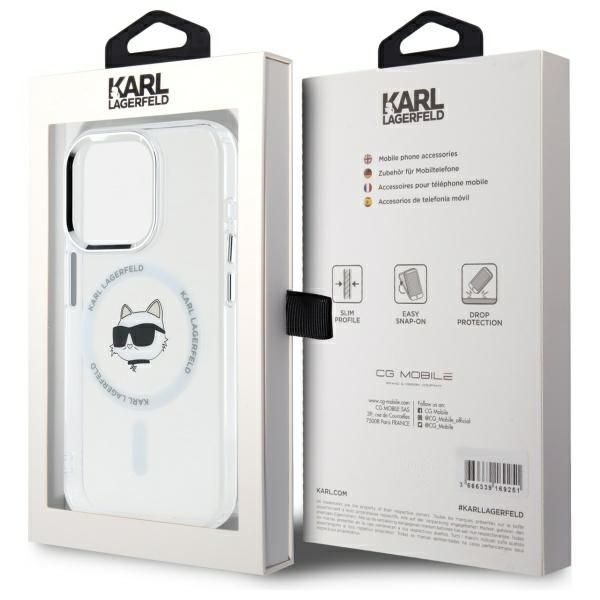 Etui Karl Lagerfeld do iPhone 15 Pro Max, Biały, MagSafe zdjęcie 8
