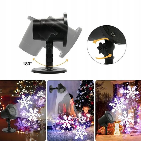 RZUTNIK RZUTNIK PROJEKTOR LASEROWY ZEWNĘTRZNY IP65 12 WZORÓW zdjęcie 4