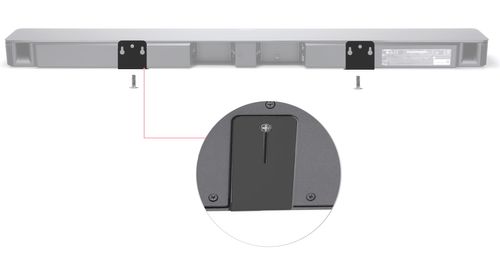 Wieszak uchwyt hak mocowanie ścienne na do głośnika Soundbar dla Bose biały na Arena.pl