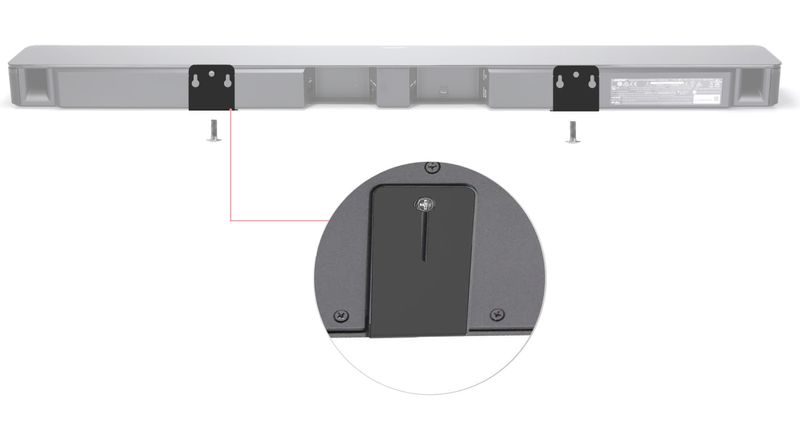 Wieszak uchwyt hak mocowanie ścienne na do głośnika Soundbar dla Bose biały zdjęcie 2