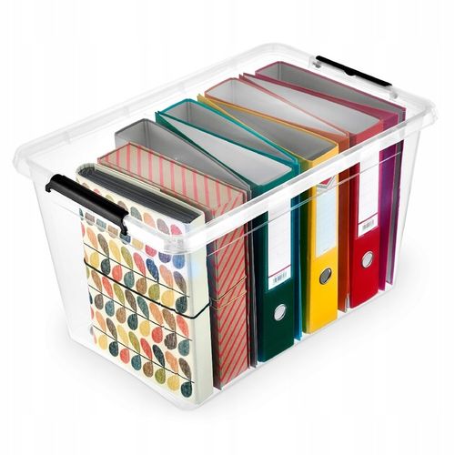 MOXOM - Pudełko Pojemnik Organizer Pokrywa - 60 L na Arena.pl