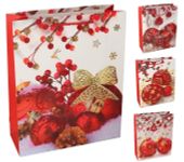 TOREBKA PREZENTOWA ŚWIĄTECZNA ŚREDNIA PREZENTY