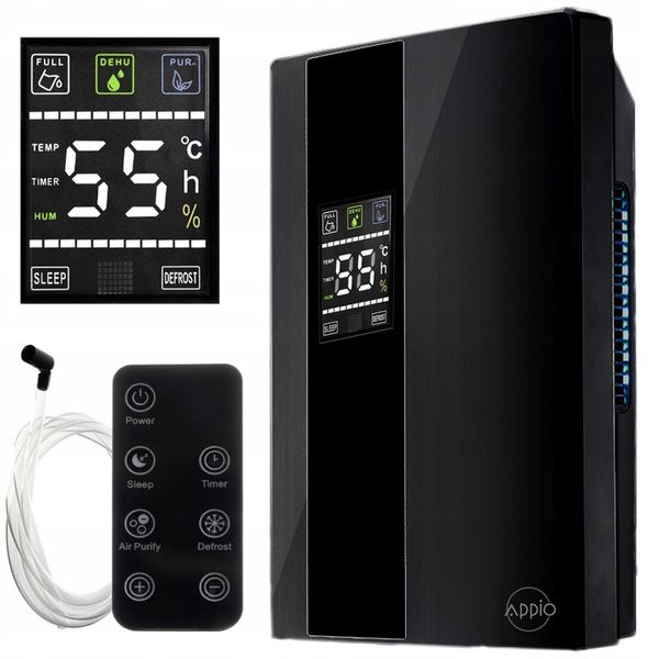 MOCNY OSUSZACZ POWIETRZA 90W Pochłaniacz Wilgoci do domu łazienki + PILOT zdjęcie 1