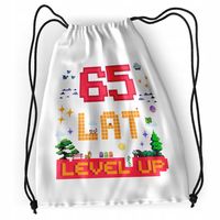 Plecak Urodziny 65 65Te Sportowy Szkolny Worek Z Nadrukiem Ze Zdjęciem