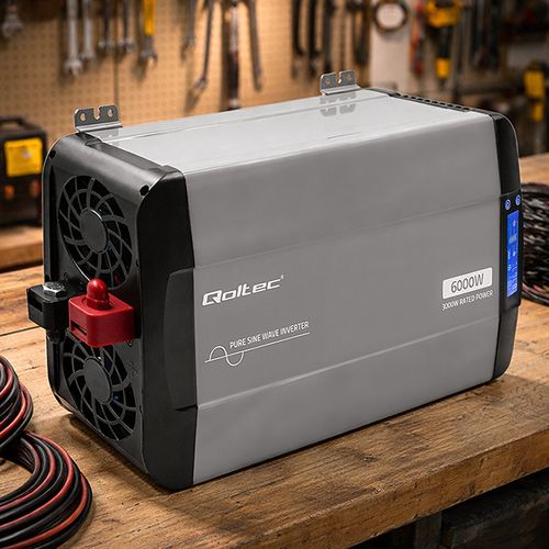 Qoltec przetwornica 12V/230V 3000W sinus na Arena.pl