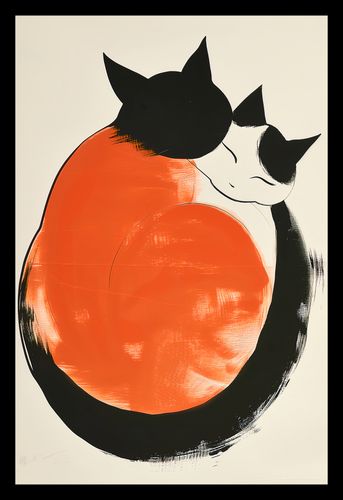 Plakat 20x30cm Yin i Yang Kotów na Arena.pl