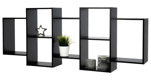 PÓŁKA WISZĄCA ŚCIENNA REGAŁ CZARNA na Arena.pl