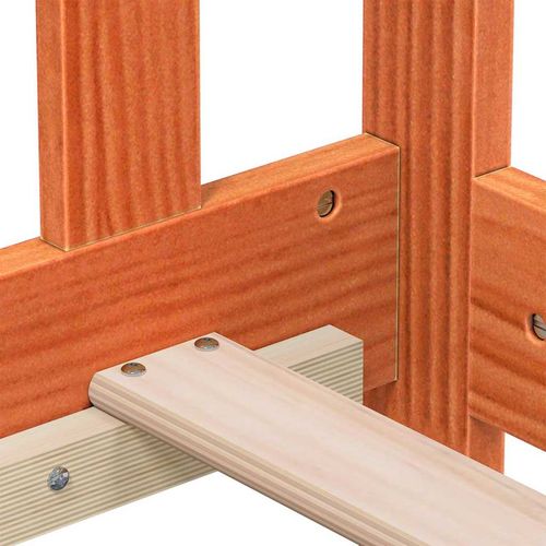 Łóżko dzienne bez materaca, woskowy brąz, 90x200 cm, sosnowe na Arena.pl