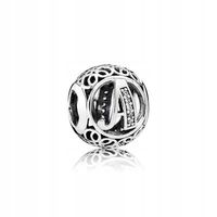 2 x Charms Zawieszka Charms Literka A Koralik Trusky