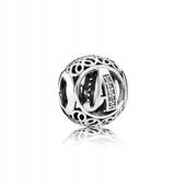 2 x Charms Zawieszka Charms Literka A Koralik Trusky