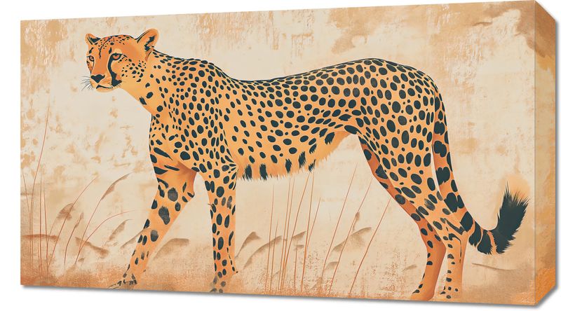 Obraz 70x40cm Gepard w Ruchu zdjęcie 1