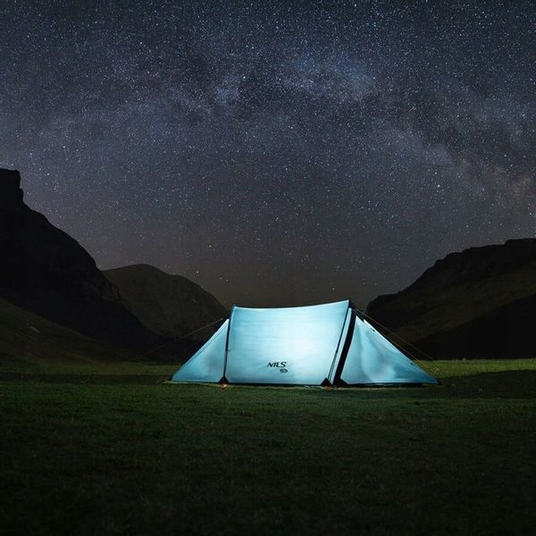 NILS Namiot Turystyczny Kempingowy 2osobowy Wodoodporny + Pokrowiec zdjęcie 13