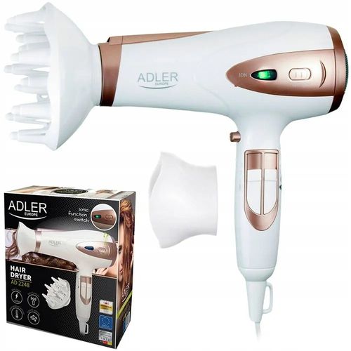 Suszarka Do Włosów Z Jonizacją 2400W Zimny Nawiew + Koncentrator I Dyfuzor na Arena.pl