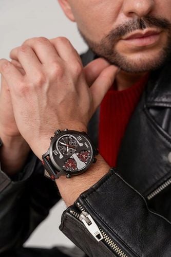 Duży zegarek męski Paul Lorens TEZERT multidatownik + strefy czasowe GRAWER na Arena.pl