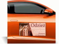 Magnes na auto reklama magnetyczna 60x30 odzież nowa i używana wybór wzorów