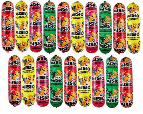 Karma dla Psa Psów Baton Mięsny MISIO 83% Mięsa 19x1KG Uniwersalna Mokra na Arena.pl