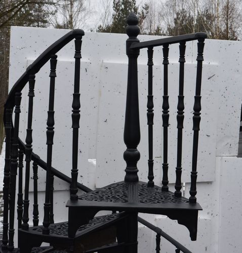 SCHODY KRĘCONE FI 1,72 M - WZÓR NR 1 - 2 TRALKI NA STOPNIU na Arena.pl