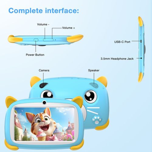 DOOGEE U7 Tablet DLA DZIECI 7” IPS 4GB/32GB 1TB 3400mAh ANDROID 10 2MP WIFI na Arena.pl