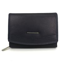 Portfel damski DBL COLOR - granatowo-czarny