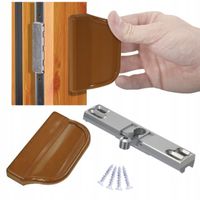 Zatrzask balkonowy + pochwyt ZŁOTY DĄB uchwyt do drzwi balkonowych