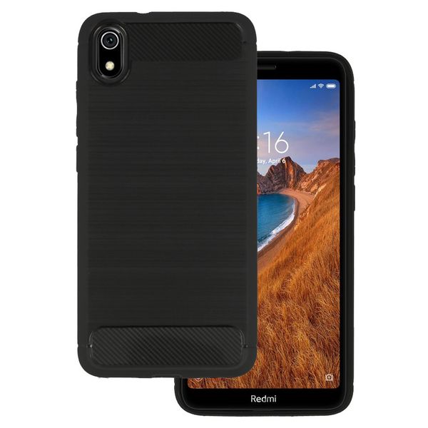 Back Case CARBON do XIAOMI REDMI 7A Czarny zdjęcie 1