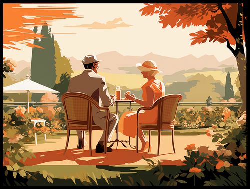 Plakat 80x60cm Retro Randka na Arena.pl