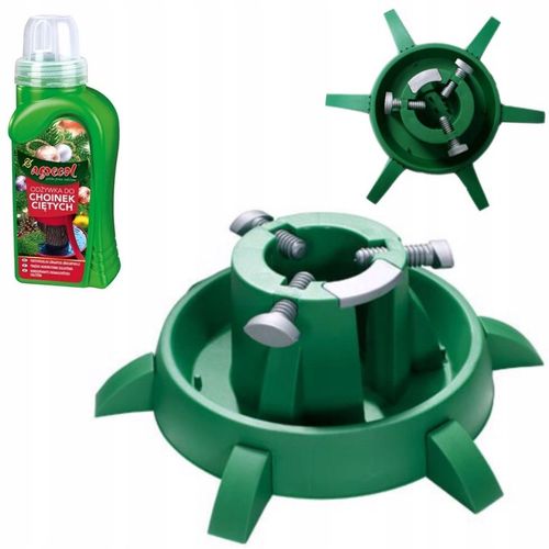 Stojak choinkowy XS duży do 3m z odżywką do choinek ciętych na Arena.pl