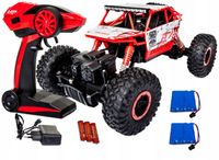 SAMOCHOD ZDALNIE STEROWANY ROCK CRAWLER 4X4 1:18 CZERWONY