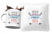 Zestaw Dla Kai Poduszka + Kubek Na Prezent Z Nadrukiem Ze Zdjęciem