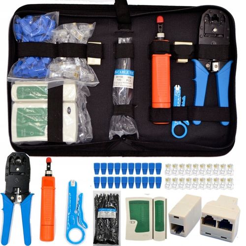 TESTER KABLI RJ45 ŚCIĄGACZ ZACISKARKA NARZĘDZ LAN3 na Arena.pl