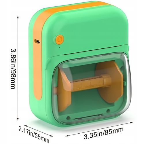 Mini drukarka termiczna etykiet samoprzylepnych aplikacja Bluetooth B3 na Arena.pl