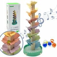 DREWNIANA WIRUJĄCA WIEŻA KULODROM PIŁECZKI MONTESSORI TOOKY TOY