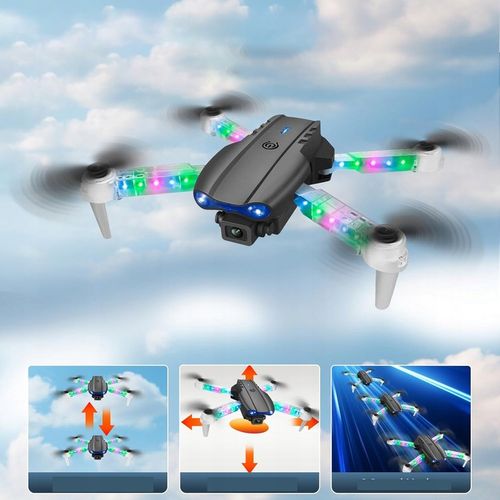 E99D DRON Z PODWÓJNE KAMERY ZABAWKA SKŁADANIE CZTEROOSIOWE WYSOKA JAKOŚĆ na Arena.pl