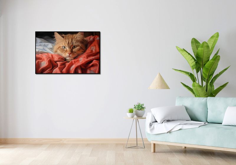 Plakat 91,5x60cm Mruczący Spokój zdjęcie 4