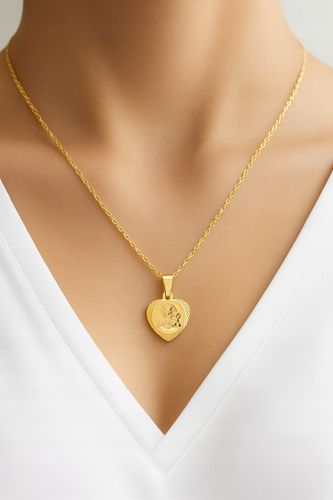 Łańcuszek Złoty Medalik Chrzest Komunia Grawer na Arena.pl