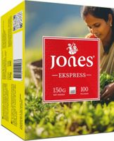 HERBATA CZARNA JONES 100TB EKSPRESS ŻÓŁTA BEZ ZAWIESZKI 150G