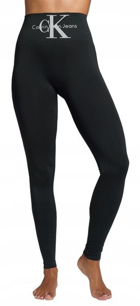 CK CALVIN KLEIN LEGINSY DAMSKIE MICROFIBER BLACK S zdjęcie 5