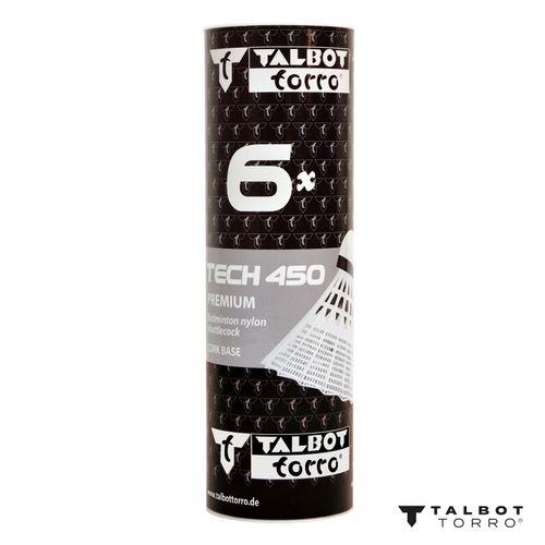 Lotki do badmintona TALBOT TORRO Tech 450 Fast 6 szt. - białe na Arena.pl