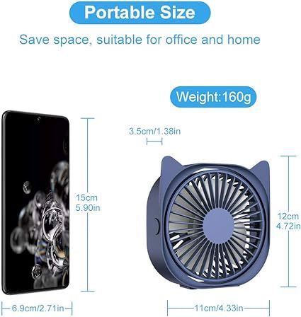 Mini wentylator USB 360 stopni 3 stopnie prędkości na Arena.pl