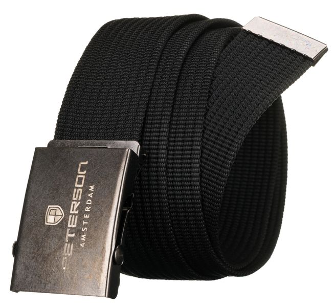 pasek parciany ptn old silver-black zdjęcie 3